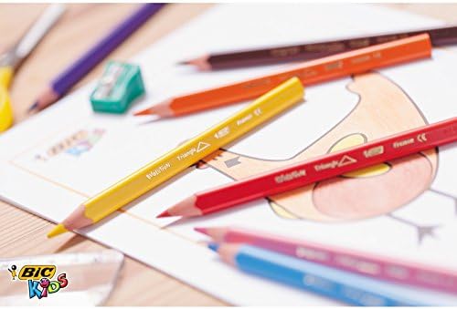 Bic Kids Evolution Ecolutions Triangular Coloring Lápis - pacote de 48 lápis em cores variadas