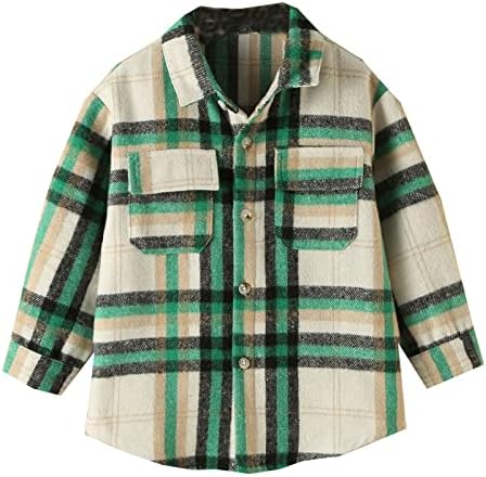 Criança meninos meninos garotos crianças outono de inverno de manga longa blusa tampos xadrez 7 cores fora roupas de roupas t