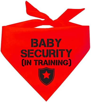 Segurança do bebê no treinamento de cachorro bandana