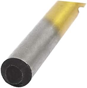 X-Dree 6,5 mm DIA Titanium banhado 2 flautas retas broca de broca de broca de broca 2pcs (6,5 mm de perfuração DIA Titanium banhado