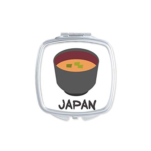 Japão tradicional saboroso espelho de sopa miso portátil composição de bolso portátil