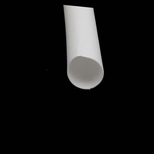 X-Dree 5m Comprimento de 6mm 6mm Dia da poliolefina Isolada Tubo de tubo de tubo de tubo de tubo branco (5m de longitud 6 mm