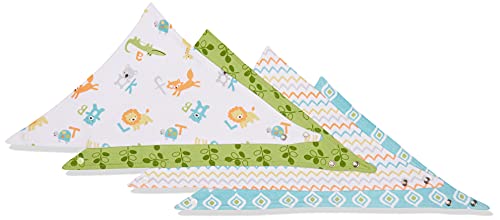 Friends Luvable Unissex Baby Cotton Bandana Bibs, Floral, Tamanho único