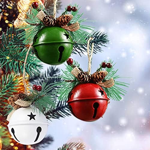 Cristais pendurados para janelas Conjunto de natal Bell Crafts Baking Pingnder Pingente de Natal Ornamentos de Bell de Natal Decorativa Decorativa