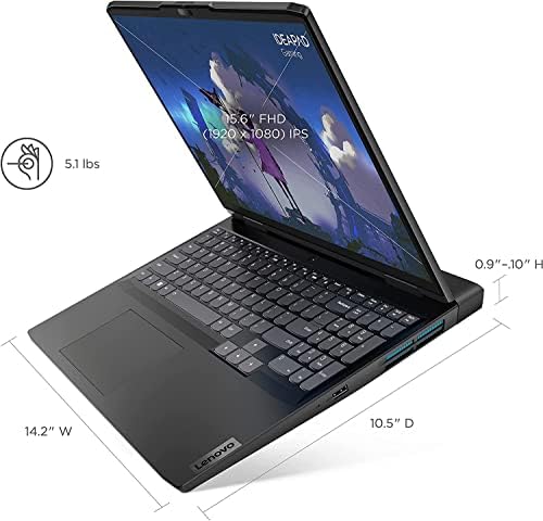 Lenovo Ideapad 3i 15,6 FHD 120Hz Laptop para jogos | Intel 14-core I7-12700H Processador | Nvidia RTX 3050TI 4GB Graphics |