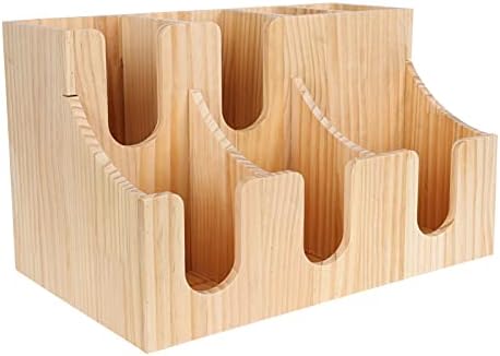 Heimp 1pc para stand xícara de papel de papel de mesa restaurante prático de madeira copos de armazenamento de madeira organizador
