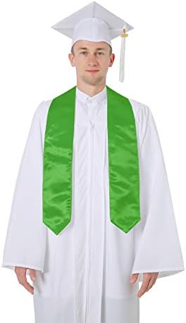 GraduatePro Plain Graduation Stole para adultos unissex SASH 60 /72 Long 16 cores