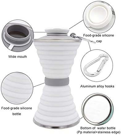 KDKD Portable Silicone dobring Cup ao ar livre -Chaldura de esportes retráteis de água de água potável telescópica para