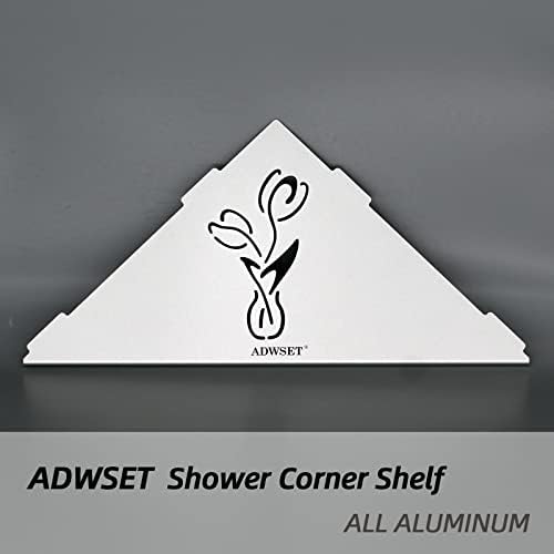 Prateleira de chuveiro Adwset, organizador de banheiro de prateleira de canto do chuveiro para organização interna de armazenamento