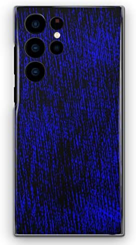 Caso de camuflagem para Samsung Galaxy A71 5G, design de grão azul, capa de telefone para celular rígido