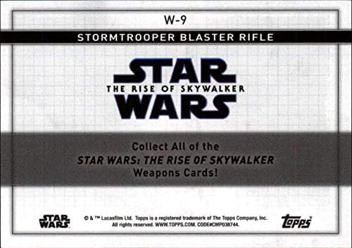2020 Topps Star Wars The Rise of Skywalker Série 2 Armas W-9 Stormtrooper Blaster Rifle Trading Card