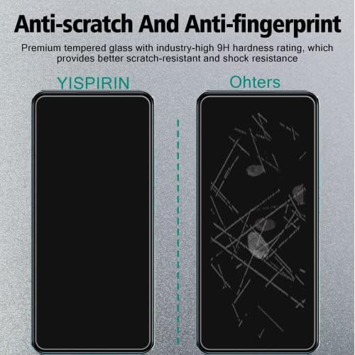 Yispirin [2 pacote] para Xiaomi 12T / 12T Pro 2022 Protetor de tela 9H DUESSO ANTI-RURCK FILM