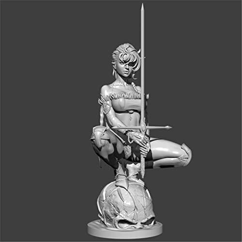 ETRIYE 1/24 Fantasia com tema de ficção científica de resina de resina guerreira kit de modelos de figura não pintada e desmontada