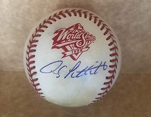 Andy Pettitte New York Yankees assinou Auto 1998 World Series Baseball Beckett X19375