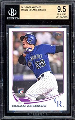 Nolan Arenado Rookie Card 2013 Topps Update US259 BGS 9.5 - Baseball Slabbed Rookie Cards