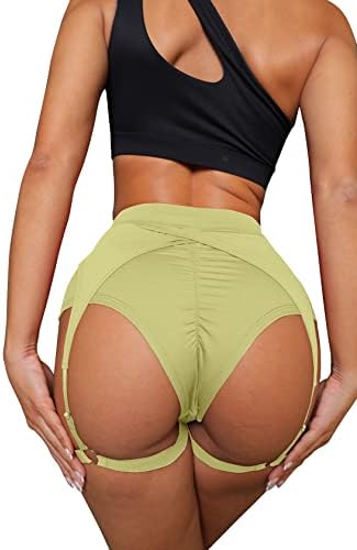 BZB SHORTS MULHERES COM GARTAS HIGHORES MOCIKER HOT PALTS GYM