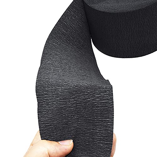 2 rolos de tiras de pescoço de barbeiro pretas descartáveis ​​e flexíveis tiras de pescoço papel de cabelos para estilo