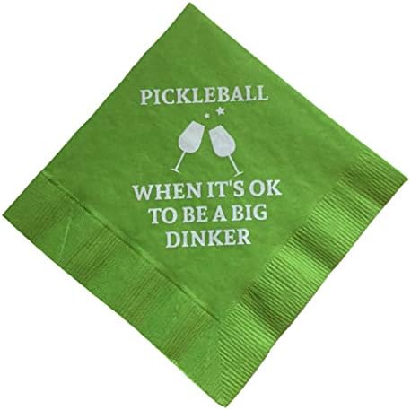 Pickleball pickle ball coquetel bebida guardanapo papel de papel verde de limão