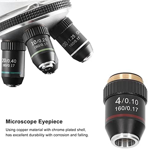 Lente Achromática de Gaiger, imagem clara de 20.2mm de interface lente de microscópio objetiva boa transmitância para visualização