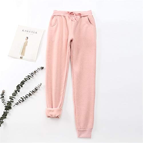 Andongnywell Women's Winter Fleece Pants Sherpa Alinhada Sweats -Sweet Running Runger calças