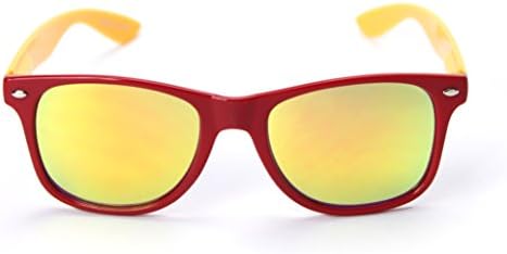 SOCIEDADE43 Estado do Arizona Sun Devils Sunglasses Black Frame, Lentes Vermelhas