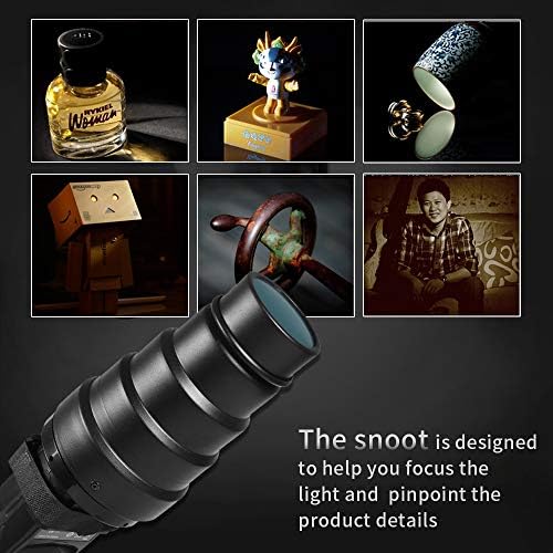 Soonpho Kit Snoot cônico para acessórios flash speedlite, Snoot de liga de alumínio com grade de favo de mel e filtros de gel colorido 5pcs