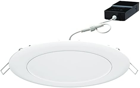 Juno WF6C RD TUWH MW M6 Smart LED Wafer Downlight, 2700k-5000k White, diminuído, diminuição da conexão ZigBee ou Bluetooth,