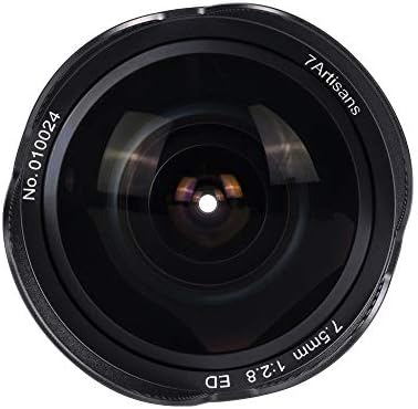 7artisans 7,5 mm f2.8 ii lente Fisheye APS-C 190 ° Lente fixa manual de grande angular, compatível com Olympus e Panasonic M4/3