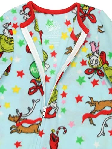 The Grinch Dr. Seuss Toddler Boys Girls Meninas de Natal Pijamas Pijamas de Pedis