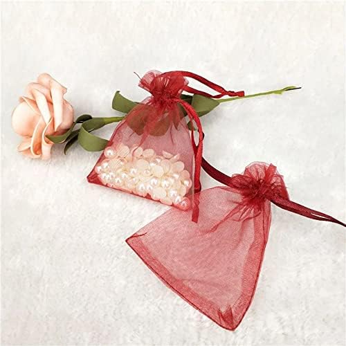 Houchu Organza Pocket 100pc/lote malha de malha festive presente de casamento de armazenamento de doces Ferramenta de