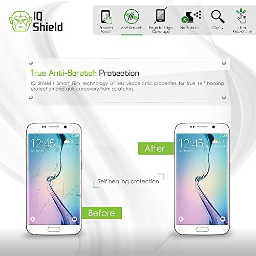 Protetor de tela do IQ Shield Compatível com Apple iPhone 6s Plus Liquidskin Anti-Bubble Film Clear