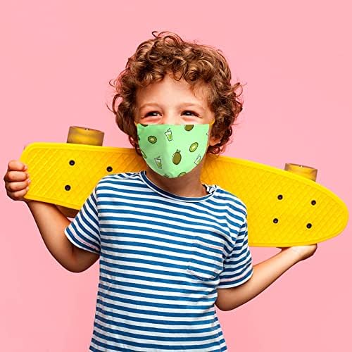 Máscara de face de purafly kids reutilizável -10 máscara de pano crianças ajustáveis ​​máscara de face respirável e lavável