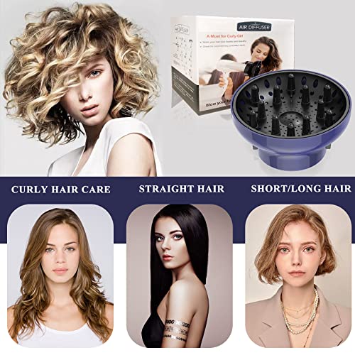 Acessório de difusor de secador de cabelo ferramenta de salão profissional ajustável universal para cabelos encaracolados A maioria dos tipos de diâmetro do secador de cabelo 4.3-6.5cm