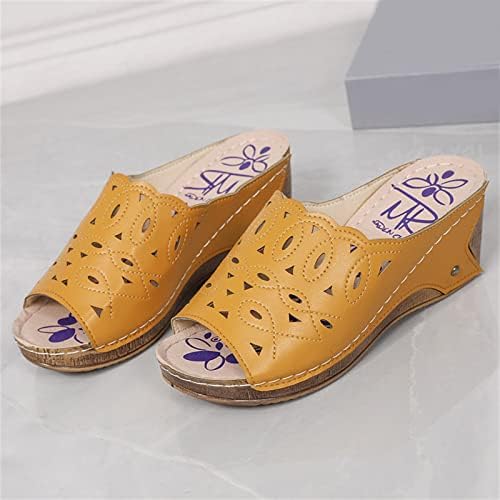 Sandálias de outono de Yuhaotin feminino sandálias femininas Branco Cazeiro Tecido Plataforma Sandálias Sandálias Soled Soled Sapas