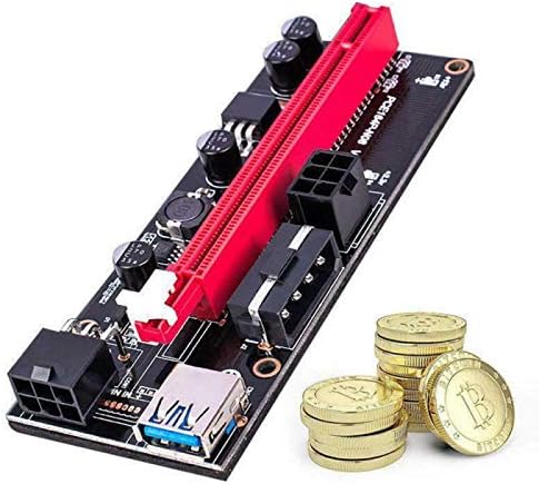Conectores 6pcs mais recente Ver009 USB 3.0 PCI -E RISER VER 009S Express 1x 4x 8x 16x Extender Riser Card Sata 15pin a 6 pinos