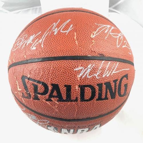 2012-2013 Equipe do New York Knicks assinou Basketball PSA/DNA Carmelo autografado - Basquete autografado