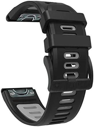 Bkuane Fit Quick Fit Silicone WatchBand 26mm para Garmin Fenix ​​7x 6x Pro/5x Plus/3 hr/enduro/descendência mk1 mk2