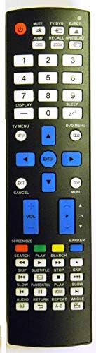 Remoto de substituição para JVC RM -C1221 - TV/DVD remoto