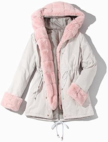 Casacos de inverno feminino Capuzes com capuz Jackets à prova de vento Jaqueta Parka de manga comprida com capuzes com capuz para casaco de casaco