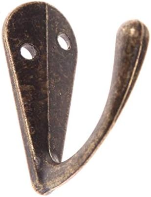 Peças da ferramenta Antique porta de liga de zinco de zinco ganchos vintage para saco de chapéu de casaco único cabide dupla