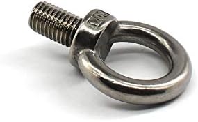 304 aço inoxidável M10 Rigging Eyebolt Ring em forma de comprimento padrão do pacote de rosca de 6 pcs