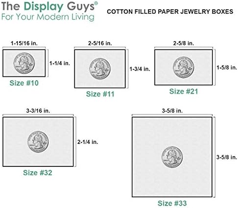 TedisplayGuys - 25 -Pack #33 Caso de papel de papel de papel de jóias de papel de papel de papel de papel vibrante e cheio de algodão - lavanda leve