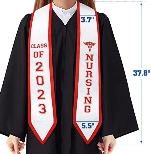 Vansolinne 2023 A graduação da enfermeira roubou a turma da 2023 Escola de Enfermagem Graduação Sash Enfermeira RN Idéia de Presente de Graduação