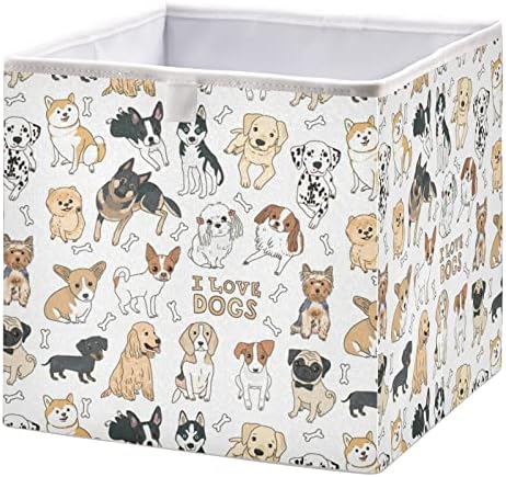 Cubas de armazenamento de tecido dobrável Cubas de cães de cães de animais de animais Toys Casca de caixa de armazenamento de