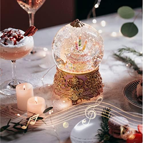 Dlvkhkl Fantasy Snowflake Crystal Ball Box Octave Box Night Light para enviar namorada masculina Bestie Birthday Gift