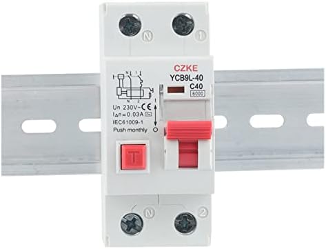 Uncaso 230V 50/60 Hz RCBO MCB 30MA Breaker de corrente residual com proteção contra corrente e vazamento 6/10/16/20/2010/32/40A