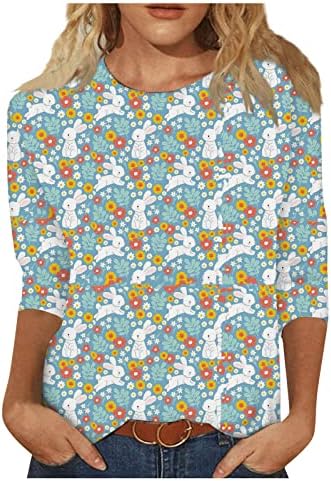 Camiseta feminina camiseta 3/4 manga de verão camiseta casual fashion graffiti blusa impressa padrão gráfico de impressão de impressão