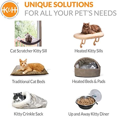 K&H PET Products Kitty Tippy Track n 'Roll Cat Scratcher Cardboard Toy de gato interativo 22,5 ”x 6,5”