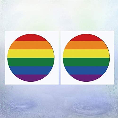2pcs Creative Rainbow Adteners Gay Pride Stickers LGBT adesivos decorativos Pasta Decalque para decoração automática de carro
