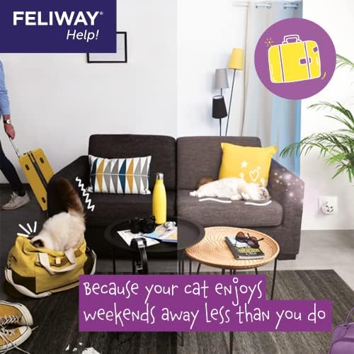 Ajuda Feliway®! Difusor de feromônio calmante de gato, kit inicial de 7 dias